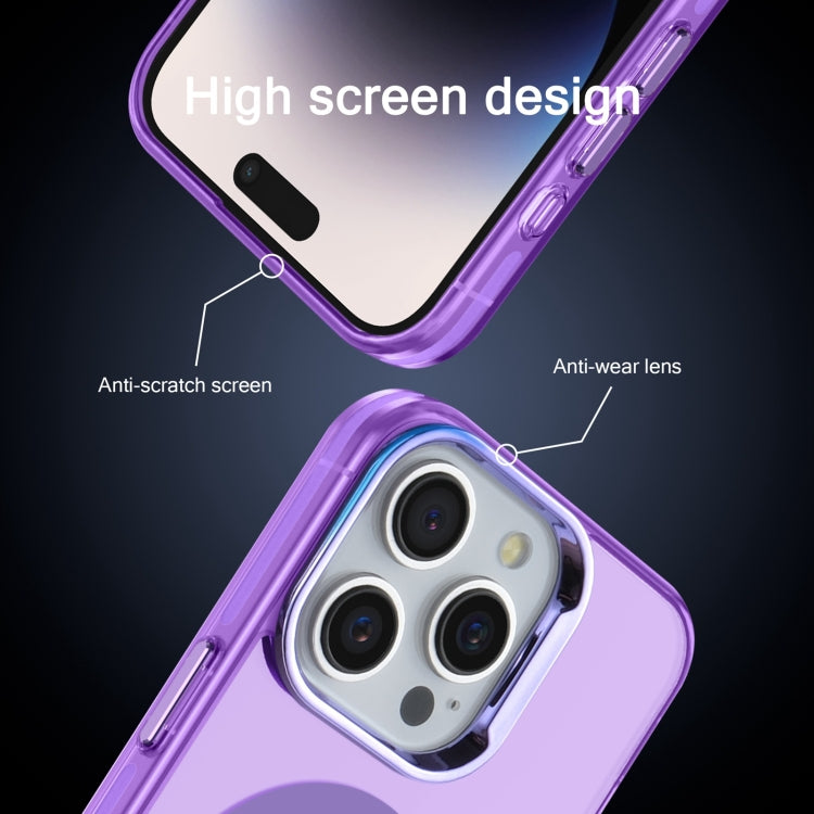 For iPhone 12 Pro Electroplated IMD Magsafe PC Hybrid TPU Phone Case(Purple) - iPhone 12 / 12 Pro Cases by PMC TechLife | Online Shopping South Africa | PMC TechLife