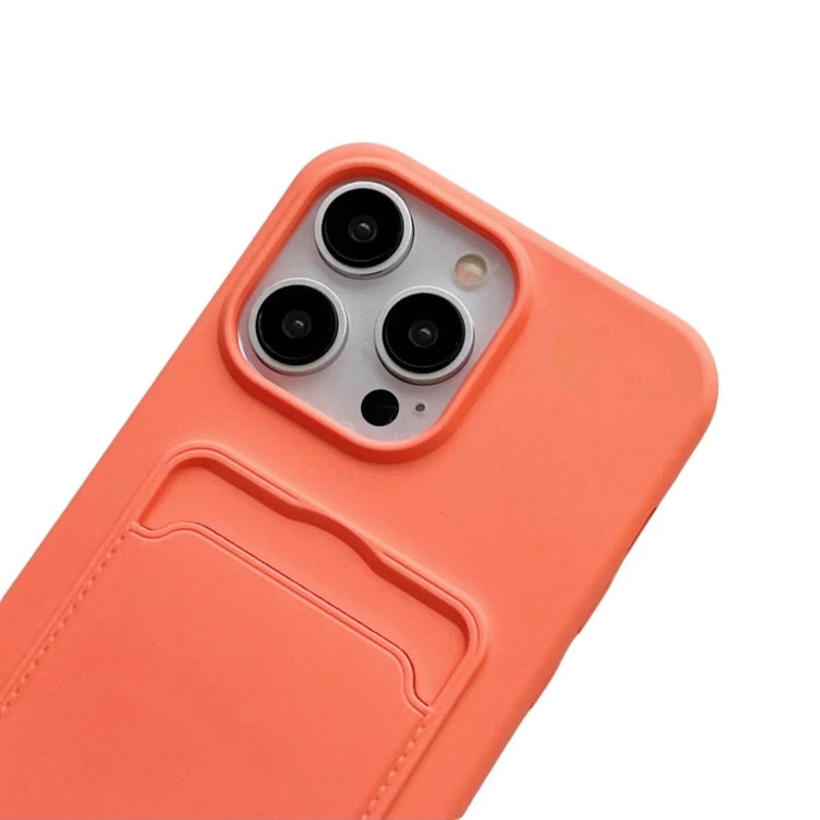 For iPhone 16 Pro Card Slot Liquid Silicone Phone Case with Lanyard(Coffee) - iPhone 16 Pro Cases by PMC TechLife | Online Shopping South Africa | PMC TechLife | Buy Now Pay Later Mobicred