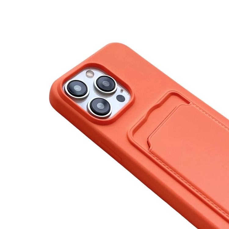 For iPhone 16 Pro Card Slot Liquid Silicone Phone Case with Lanyard(Coffee) - iPhone 16 Pro Cases by PMC TechLife | Online Shopping South Africa | PMC TechLife | Buy Now Pay Later Mobicred
