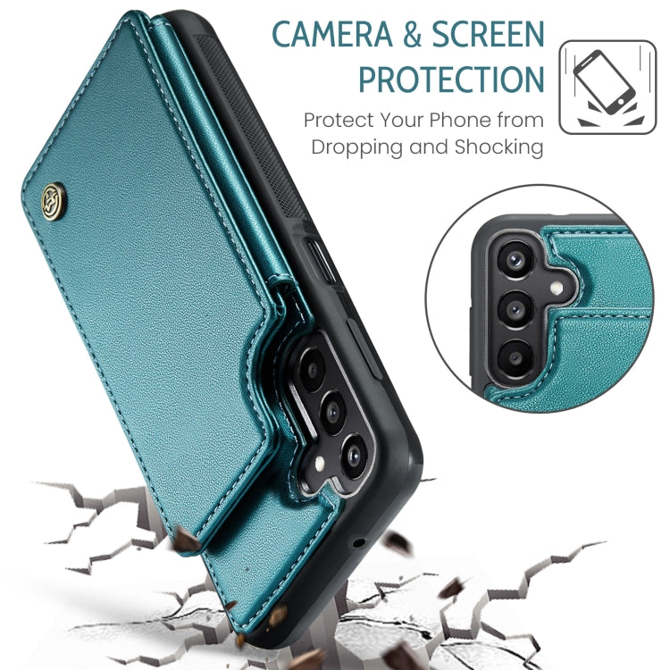 For Samsung Galaxy A15 CaseMe C22 Litchi Texture RFID Anti-theft Leather Phone Case(Green) - Galaxy Phone Cases by CaseMe | Online Shopping South Africa | PMC Jewellery | Buy Now Pay Later Mobicred