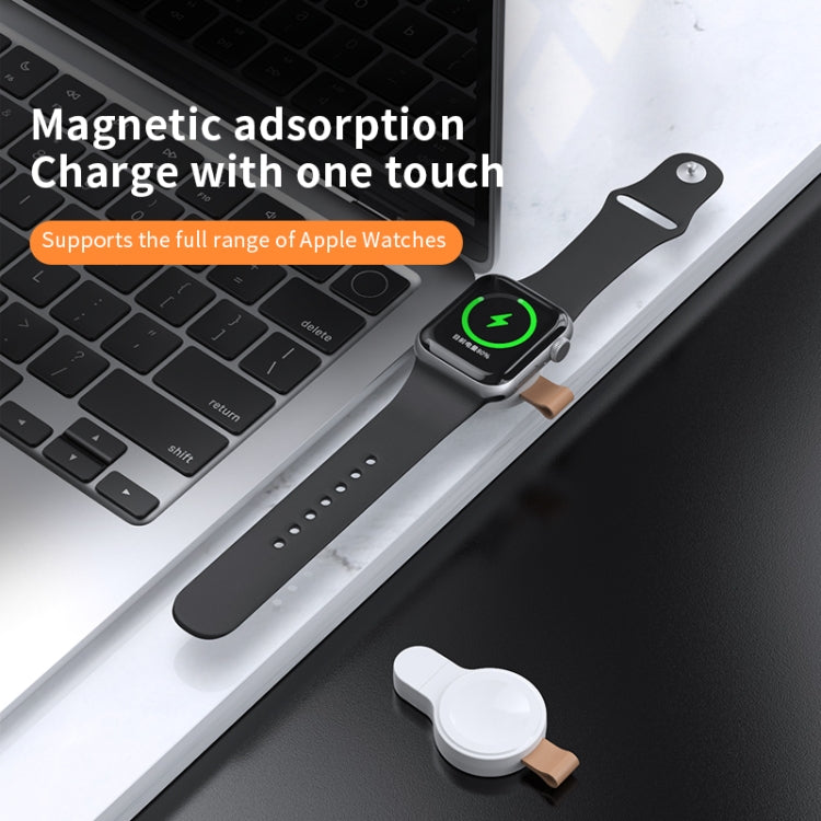 For Apple Watch Series X52 Portable Wireless Charger(White) - Charger / Holder by PMC TechLife | Online Shopping South Africa | PMC TechLife | Buy Now Pay Later Mobicred