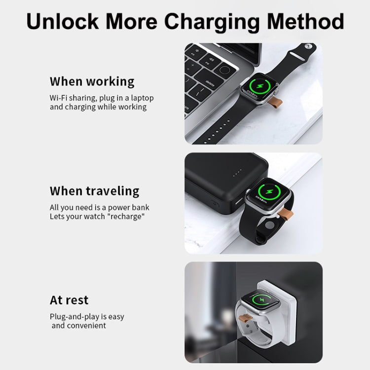 For Apple Watch Series X52 Portable Wireless Charger(Black) - free shipping - PMC TechLife - Order now!