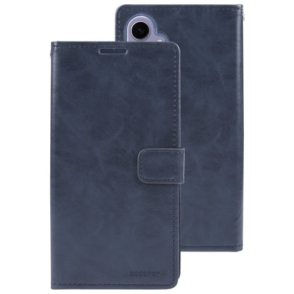 For Samsung Galaxy S24+ 5G GOOSPERY MANSOOR DIARY 9 Card Slots Leather Phone Case(Dark Blue) - Galaxy S24+ 5G Cases by GOOSPERY | Online Shopping South Africa | PMC Jewellery | Buy Now Pay Later Mobicred