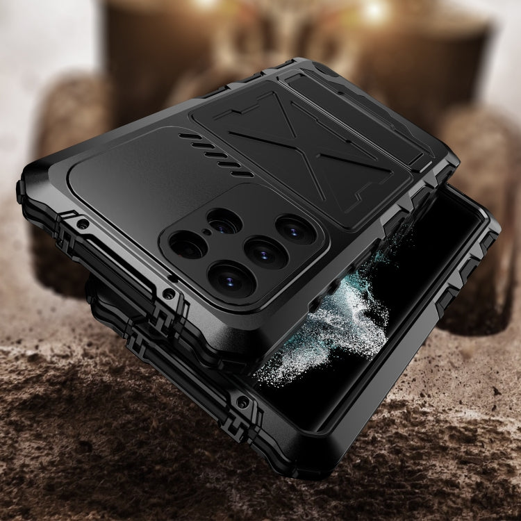 For Samsung Galaxy S24 Ultra 5G R-JUST Life Waterproof Dustproof Shockproof Phone Case(Black) - Galaxy S24 Ultra 5G Cases by R-JUST | Online Shopping South Africa | PMC TechLife | Buy Now Pay Later Mobicred