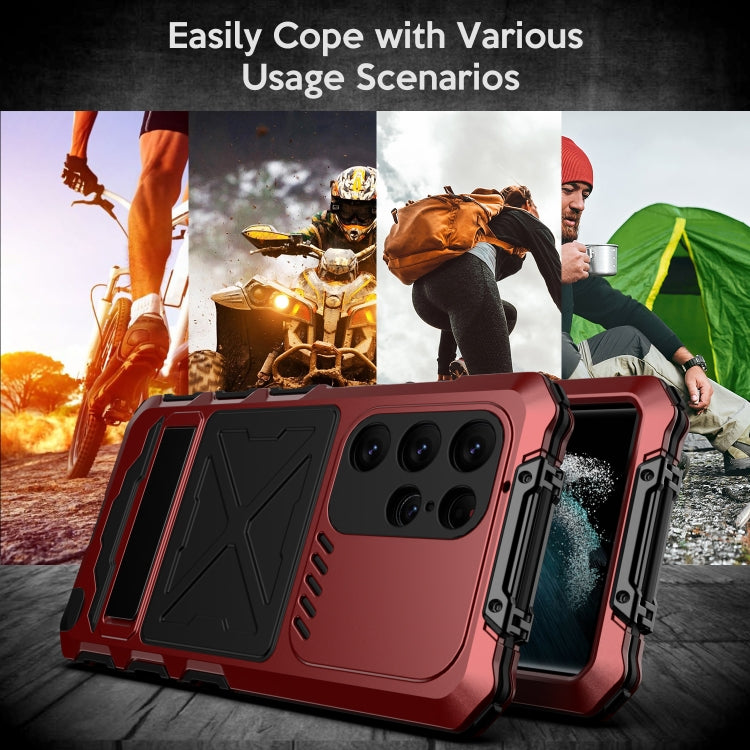 For Samsung Galaxy S24 Ultra 5G R-JUST Life Waterproof Dustproof Shockproof Phone Case(Red) - Galaxy S24 Ultra 5G Cases by R-JUST | Online Shopping South Africa | PMC TechLife | Buy Now Pay Later Mobicred