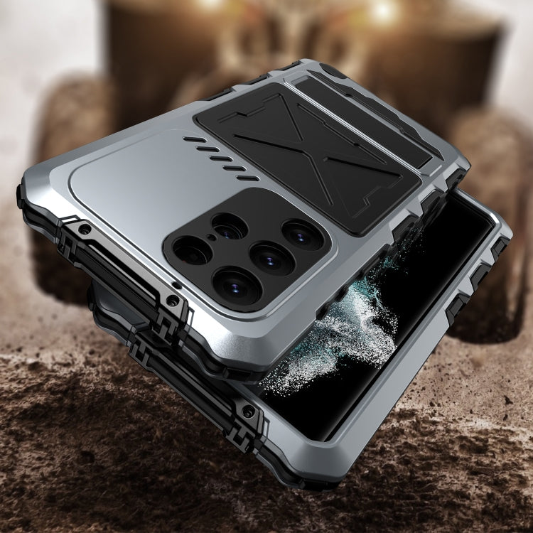 For Samsung Galaxy S24 Ultra 5G R-JUST Life Waterproof Dustproof Shockproof Phone Case(Silver) - Galaxy S24 Ultra 5G Cases by R-JUST | Online Shopping South Africa | PMC Jewellery