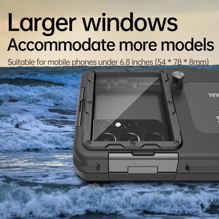 Diving Shell Gen2 Upgrade IP68 Waterproof Phone Case(Black) - Waterproof Bag by PMC TechLife | Online Shopping South Africa | PMC TechLife | Buy Now Pay Later Mobicred