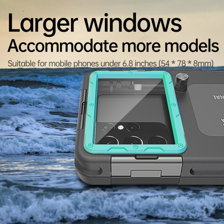 Diving Shell Gen2 Upgrade IP68 Waterproof Phone Case(Black Blue) - free shipping - PMC TechLife - Order now!