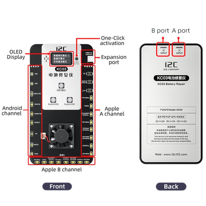 i2C KC03 Multi-function Battery Activation Detection Repair Device for iPhone 6-15 Pro Max / Android - Test Tools by PMC Jewellery | Online Shopping South Africa | PMC Jewellery