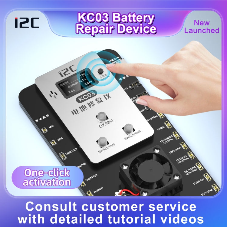 i2C KC03 Multi-function Battery Activation Detection Repair Device for iPhone 6-15 Pro Max / Android - free shipping - PMC TechLife - Order now!