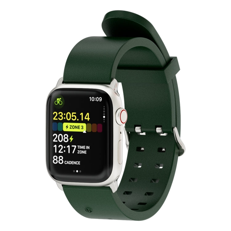 For Apple Watch Series 9 41mm Luminous Colorful Light Silicone Watch Band(Green) - Watch Bands by PMC TechLife | Online Shopping South Africa | PMC TechLife