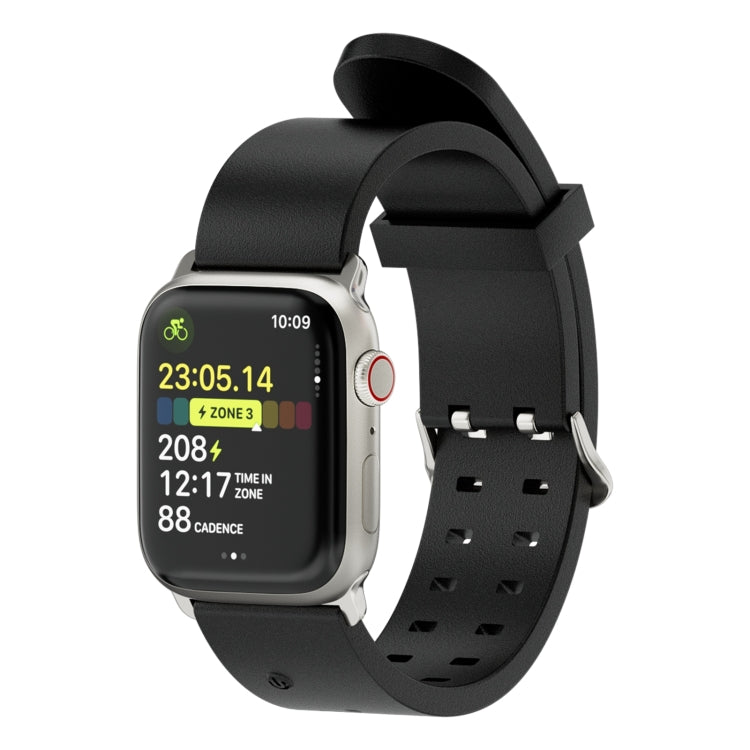 For Apple Watch SE 40mm Luminous Colorful Light Silicone Watch Band(Black) - Watch Bands by PMC TechLife | Online Shopping South Africa | PMC TechLife