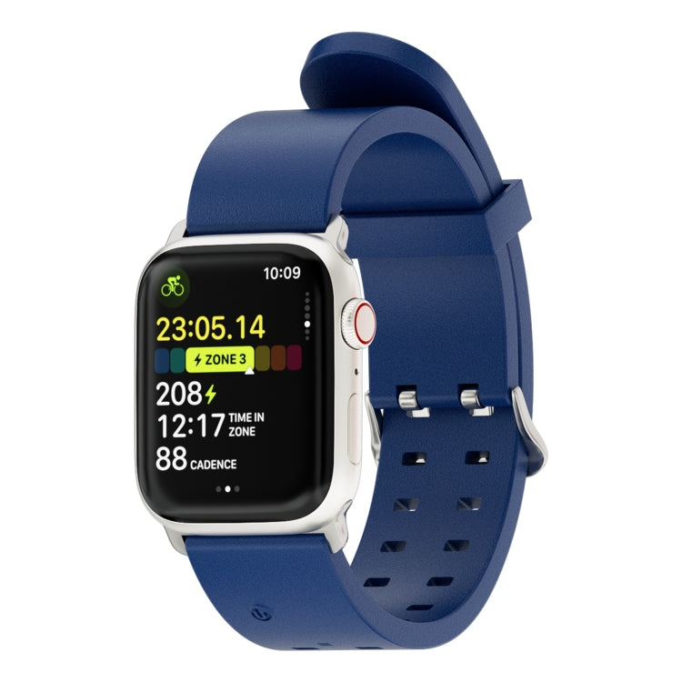For Apple Watch 42mm Luminous Colorful Light Silicone Watch Band(Blue) - Watch Bands by PMC TechLife | Online Shopping South Africa | PMC TechLife
