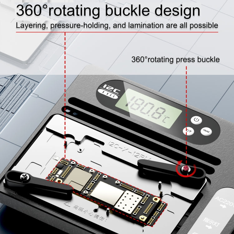 i2C T18 LCD Display PCB Motherboard Layered Desoldering Station For iPhone X-15 Pro Max, US Plug - free shipping - PMC TechLife - Order now!
