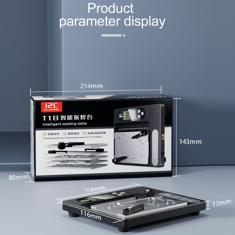 i2C T18 LCD Display PCB Motherboard Layered Desoldering Station For iPhone X-15 Pro Max, US Plug - free shipping - PMC TechLife - Order now!