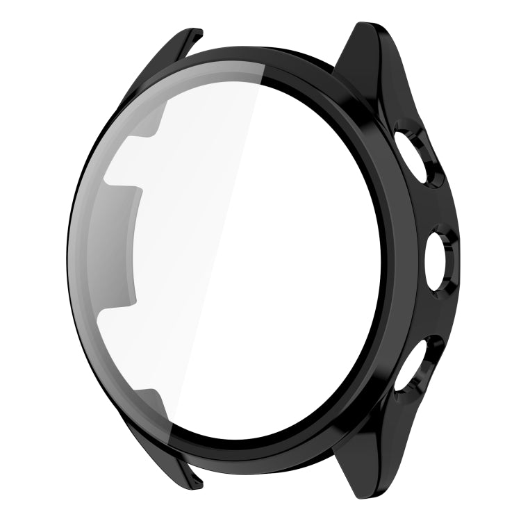 For Garmin Forerunner 165 PC + Tempered Film Integrated Watch Protective Case(Black) - Watch Cases by PMC TechLife | Online Shopping South Africa | PMC TechLife
