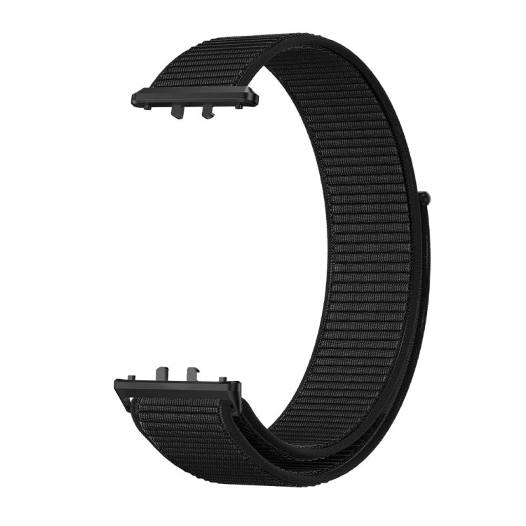 For Samsung Galaxy Fit 3 Woven Nylon Loop Watch Band(Black) - Watch Bands by PMC Jewellery | Online Shopping South Africa | PMC Jewellery