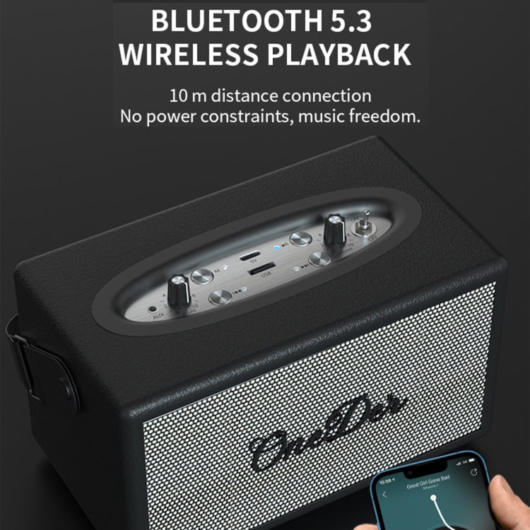 Oneder D7 Bluetooth Speaker Outdoor Karaoke Wireless Speakers With Two Mic(Orange) - free shipping - PMC Jewellery - Order now!