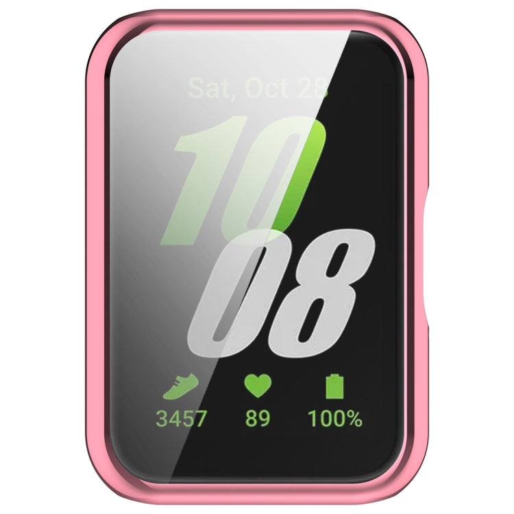For Samsung Galaxy Fit 3 Full Coverage TPU Electroplated Watch Protective Case(Pink) - Watch Cases by PMC TechLife | Online Shopping South Africa | PMC TechLife