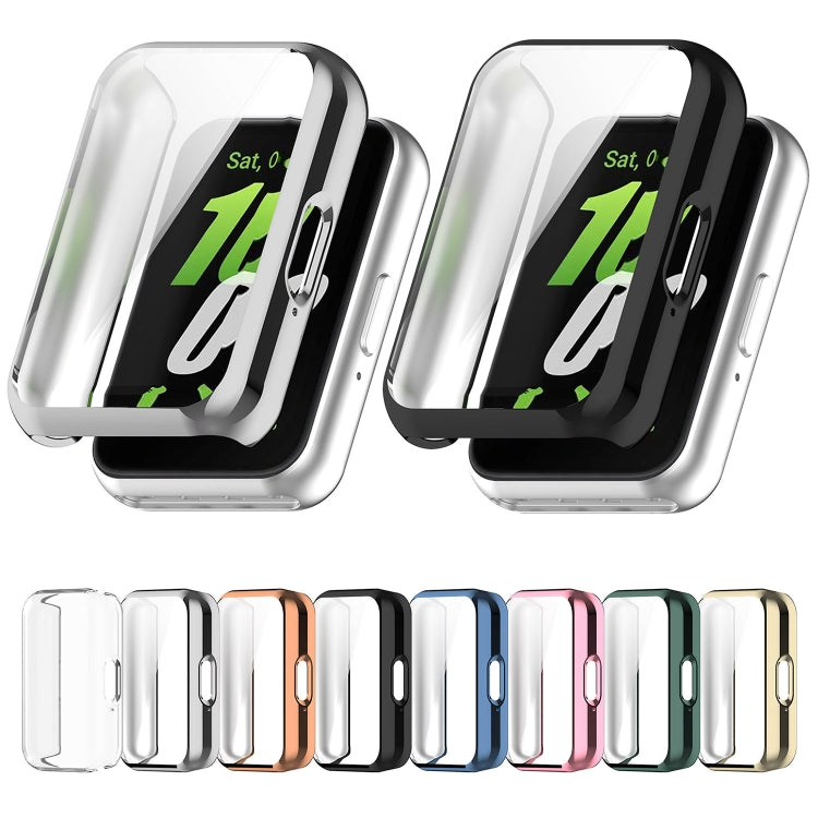 For Samsung Galaxy Fit 3 Full Coverage TPU Electroplated Watch Protective Case(Black) - Watch Cases by PMC TechLife | Online Shopping South Africa | PMC TechLife | Buy Now Pay Later Mobicred