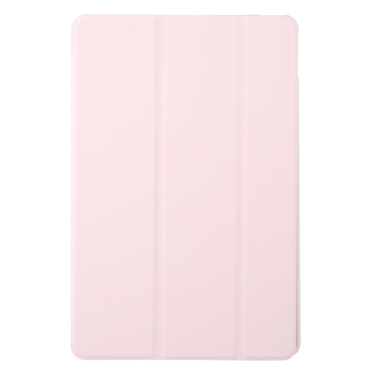 For Lenovo Tab M11/ Xiaoxin Pad 11 2024 Tri-fold Silicone Leather Tablet Case(Pink) - Lenovo by PMC Jewellery | Online Shopping South Africa | PMC Jewellery | Buy Now Pay Later Mobicred