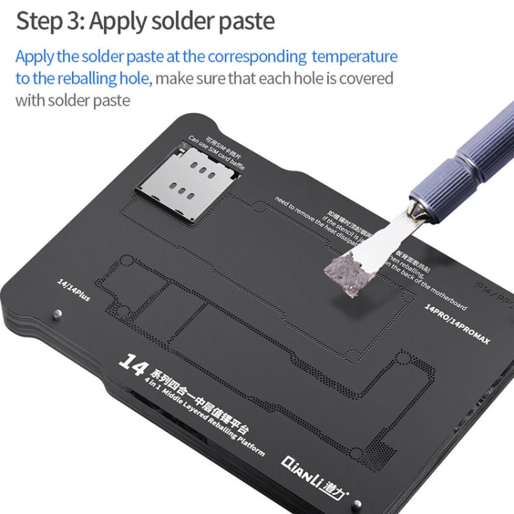Qianli Magnetic Middle Layer BGA Reballing Platform For iPhone 15 Series - free shipping - PMC TechLife - Order now!