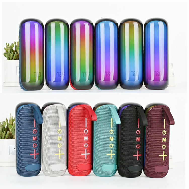 T&G TG-384 Mini Portable Bluetooth Speaker Support TF / U-disk / RGB Light(Grey) - free shipping - PMC Jewellery - Order now!