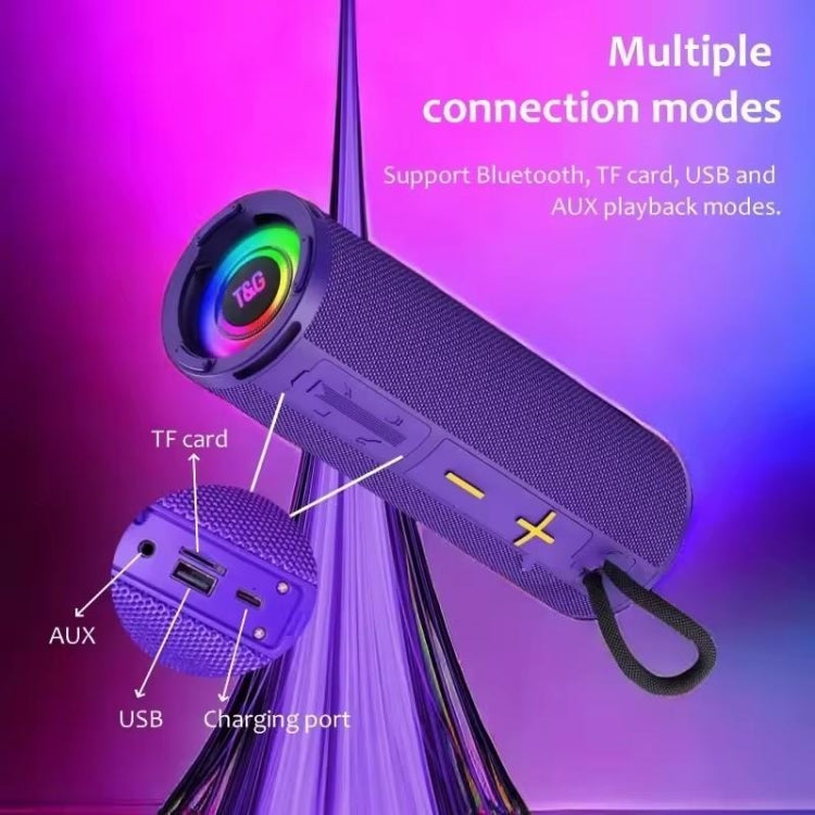 T&G TG-421 RGB BT Outdoor Waterproof Speakers(Red) - free shipping - PMC Jewellery - Order now!