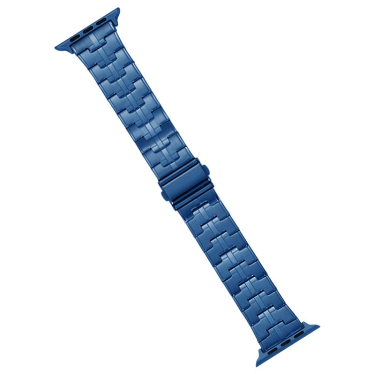 For Apple Watch Series 8 45mm Stainless Steel Watch Band(Blue) - free shipping - PMC TechLife - Order now!