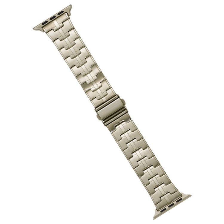 For Apple Watch SE 44mm Stainless Steel Watch Band(Titanium) - free shipping - PMC TechLife - Order now!
