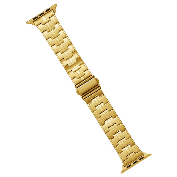 For Apple Watch 38mm Stainless Steel Watch Band(Gold) - free shipping - PMC TechLife - Order now!