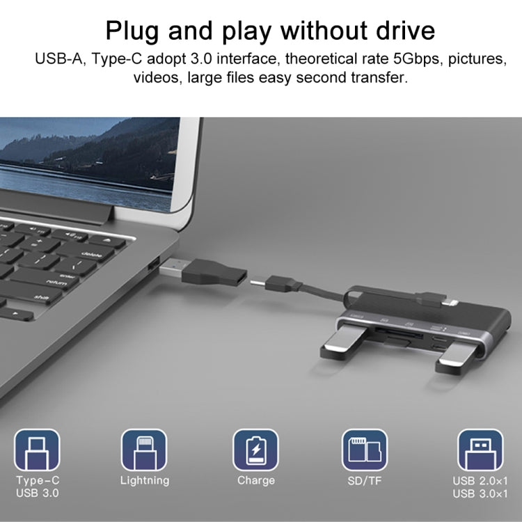 NK-1048HD 6 in 1 Multifunctional Docking Station(Black) - Converter & Adapter by PMC TechLife | Online Shopping South Africa | PMC TechLife | Buy Now Pay Later Mobicred