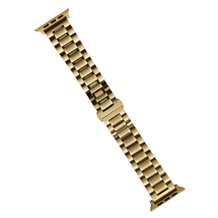 For Apple Watch SE 40mm Five-Beads Stainless Steel Watch Band(Gold) - free shipping - PMC TechLife - Order now!