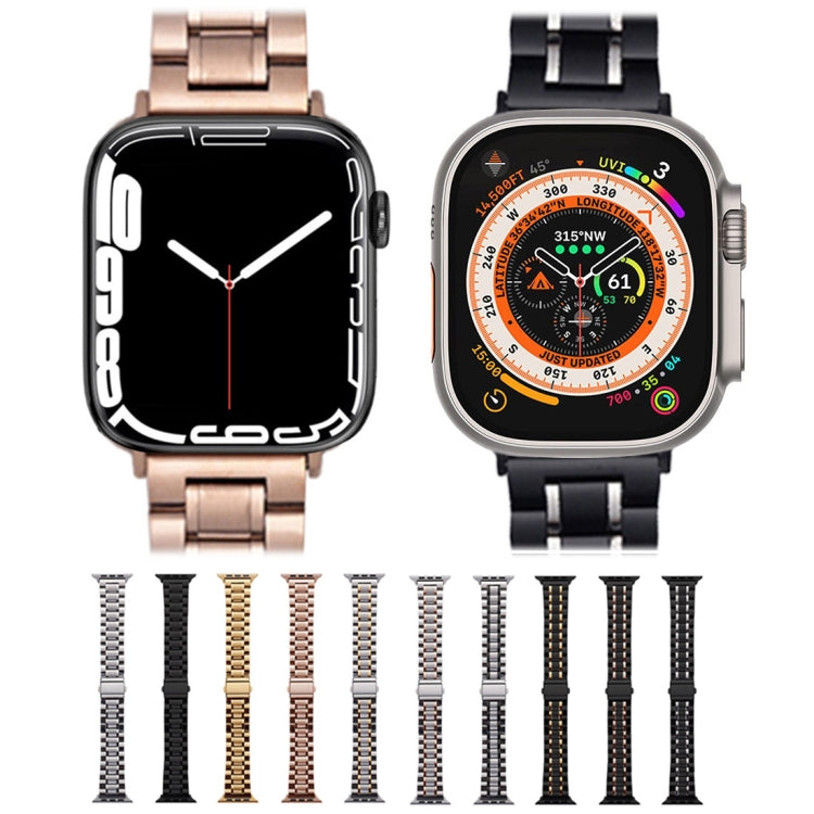 For Apple Watch 42mm Five-Beads Stainless Steel Watch Band(Silver) - free shipping - PMC TechLife - Order now!