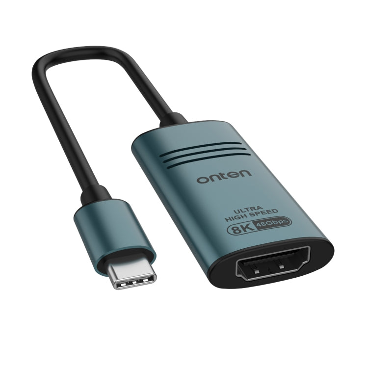 Onten UC981 8K 30Hz USB-C / Type-C to HDMI Video Converter Adapter(Pine Green) - Cable & Adapters by Onten | Online Shopping South Africa | PMC Jewellery | Buy Now Pay Later Mobicred