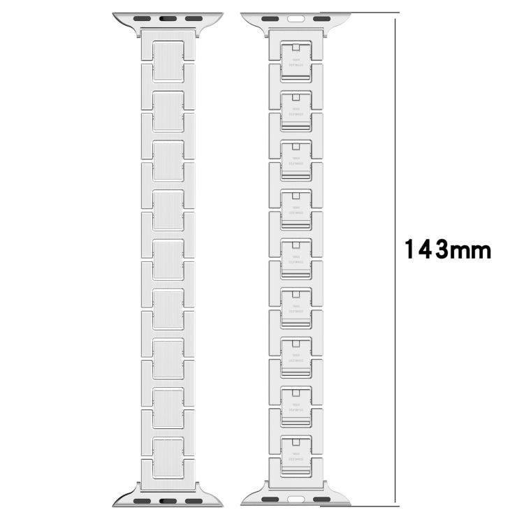 For Apple Watch 42mm H Slim Stainless Steel Watch Band(Silver) - free shipping - PMC TechLife - Order now!
