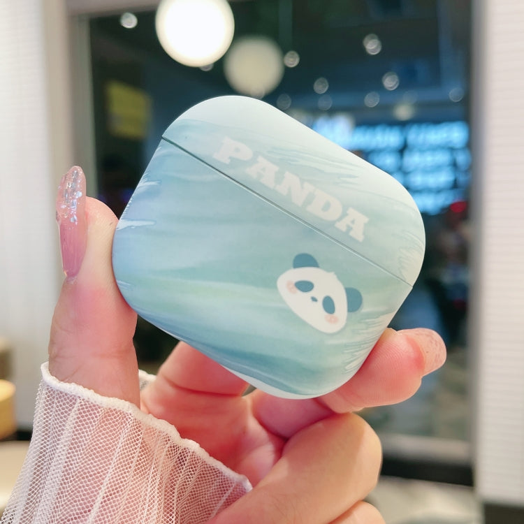 For AirPods Pro Panda PC Matte Earphone Protective Case - For AirPods Pro by PMC Jewellery | Online Shopping South Africa | PMC Jewellery | Buy Now Pay Later Mobicred