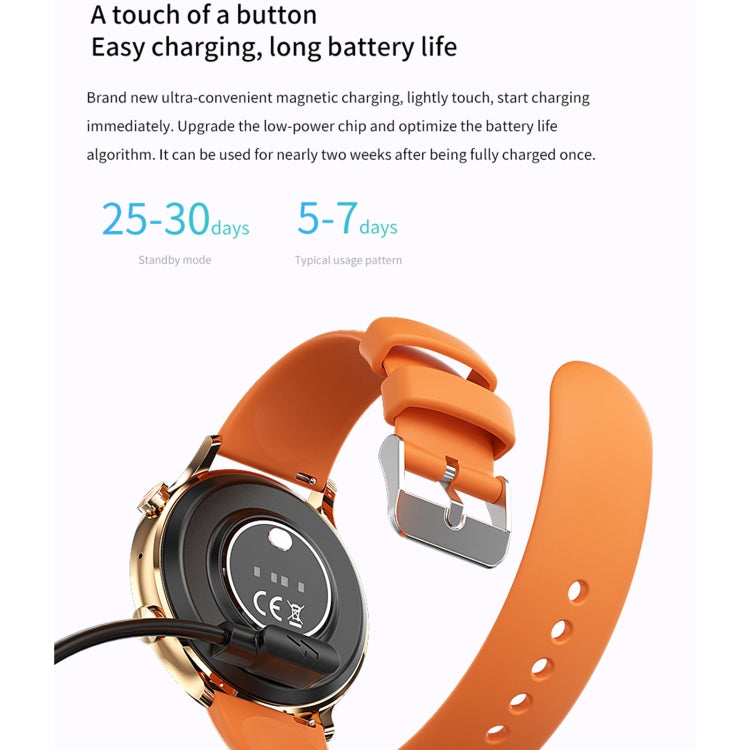 QS40 1.39 inch BT5.2 Smart Sport Watch, Support Bluetooth Call / Sleep / Blood Oxygen / Temperature / Heart Rate / Blood Pressure Health Monitor(Orange) - Smart Watches by PMC Jewellery | Online Shopping South Africa | PMC Jewellery