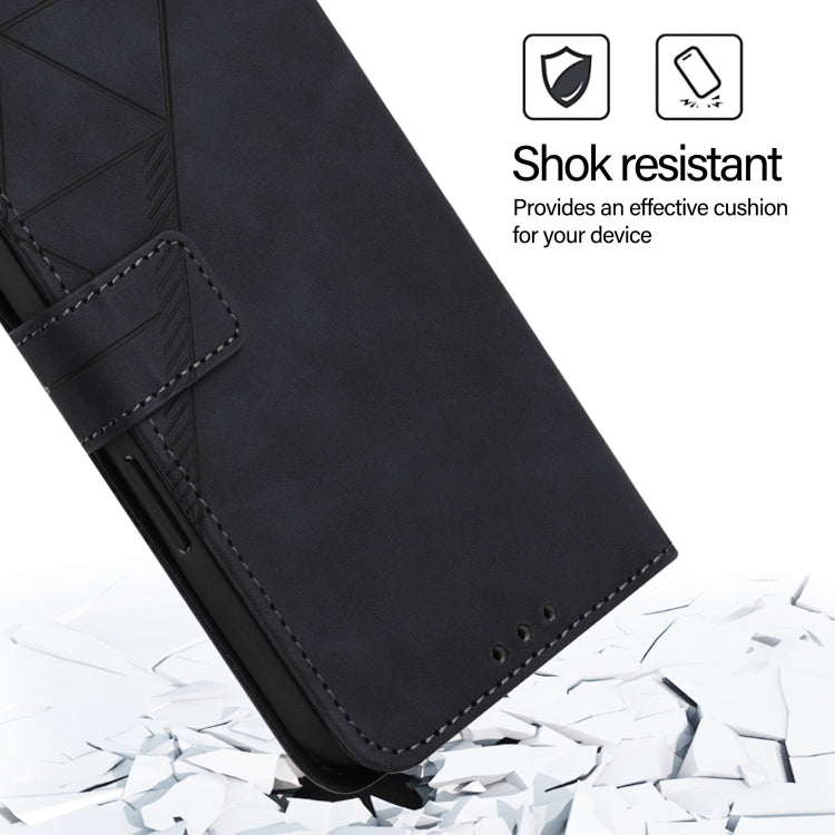 For Google Pixel 9 Pro XL Crossbody 3D Embossed Flip Leather Phone Case(Black) - Google Cases by PMC TechLife | Online Shopping South Africa | PMC TechLife | Buy Now Pay Later Mobicred
