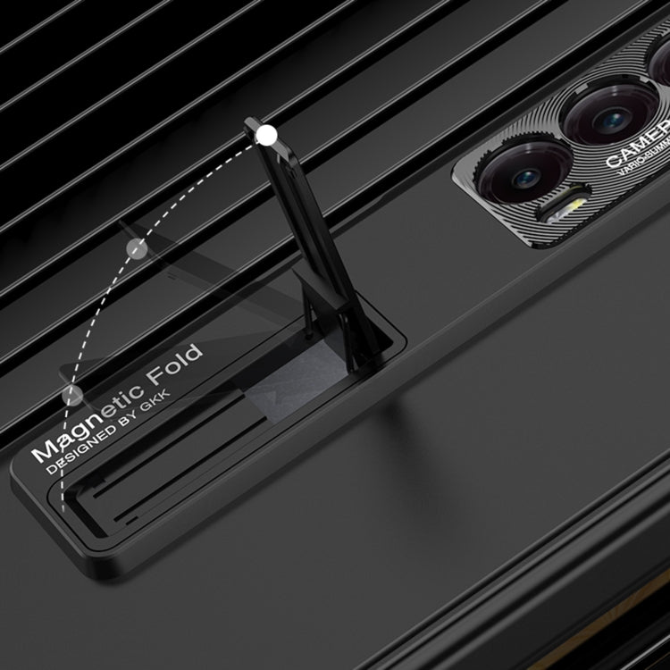 For Honor Magic V2 GKK Integrated Privacy Magnetic Folding Hinge All-inclusive Phone Case(Purple) - free shipping - PMC Jewellery - Order now!