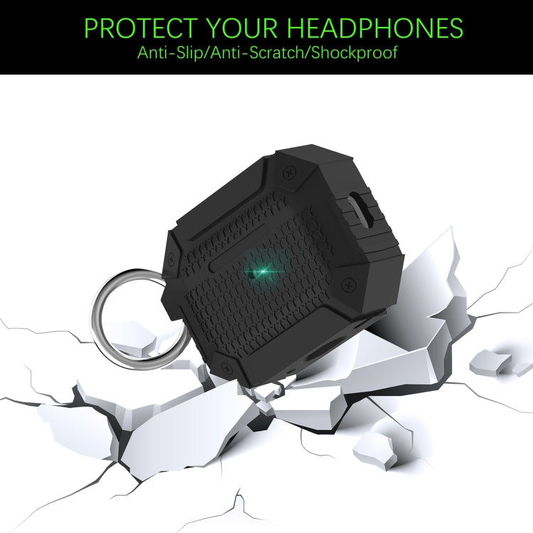 For AirPods Pro 2 Wireless Earphones Shockproof Armor Protective Case(Blue) - For AirPods Pro 2 by PMC Jewellery | Online Shopping South Africa | PMC Jewellery | Buy Now Pay Later Mobicred