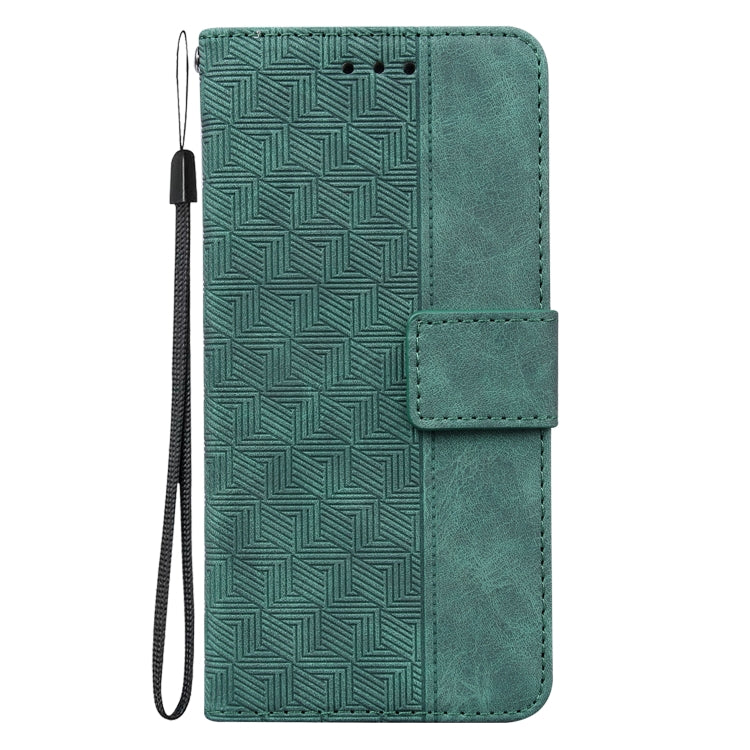 For Google Pixel 9 Pro 5G Geometric Embossed Leather Phone Case(Green) - Google Cases by PMC TechLife | Online Shopping South Africa | PMC TechLife | Buy Now Pay Later Mobicred