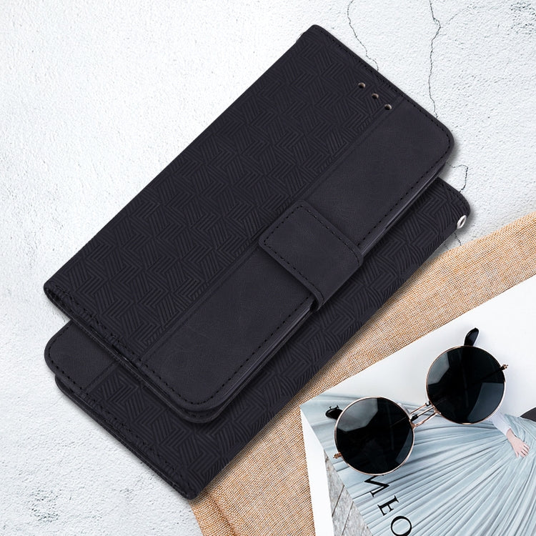 For Google Pixel 9 Pro 5G Geometric Embossed Leather Phone Case(Black) - Google Cases by PMC TechLife | Online Shopping South Africa | PMC TechLife | Buy Now Pay Later Mobicred