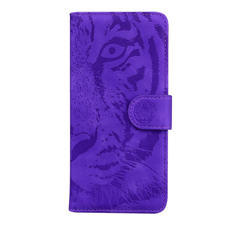 For Google Pixel 9 Pro 5G Tiger Embossing Pattern Flip Leather Phone Case(Purple) - Google Cases by PMC TechLife | Online Shopping South Africa | PMC TechLife | Buy Now Pay Later Mobicred