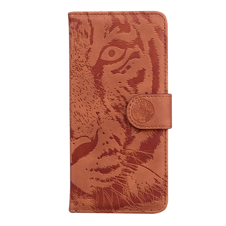 For Google Pixel 9 Pro 5G Tiger Embossing Pattern Flip Leather Phone Case(Brown) - Google Cases by PMC TechLife | Online Shopping South Africa | PMC TechLife | Buy Now Pay Later Mobicred