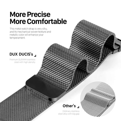 For Apple Watch SE 2023 44mm DUX DUCIS Milanese Pro Series Stainless Steel Watch Band(Black) - Watch Bands by DUX DUCIS | Online Shopping South Africa | PMC Jewellery