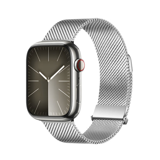 For Apple Watch SE 2023 44mm DUX DUCIS Milanese Pro Series Stainless Steel Watch Band(Silver) - Watch Bands by DUX DUCIS | Online Shopping South Africa | PMC Jewellery