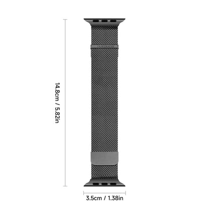 For Apple Watch Series 7 41mm DUX DUCIS Milanese Pro Series Stainless Steel Watch Band(Black) - Watch Bands by DUX DUCIS | Online Shopping South Africa | PMC Jewellery