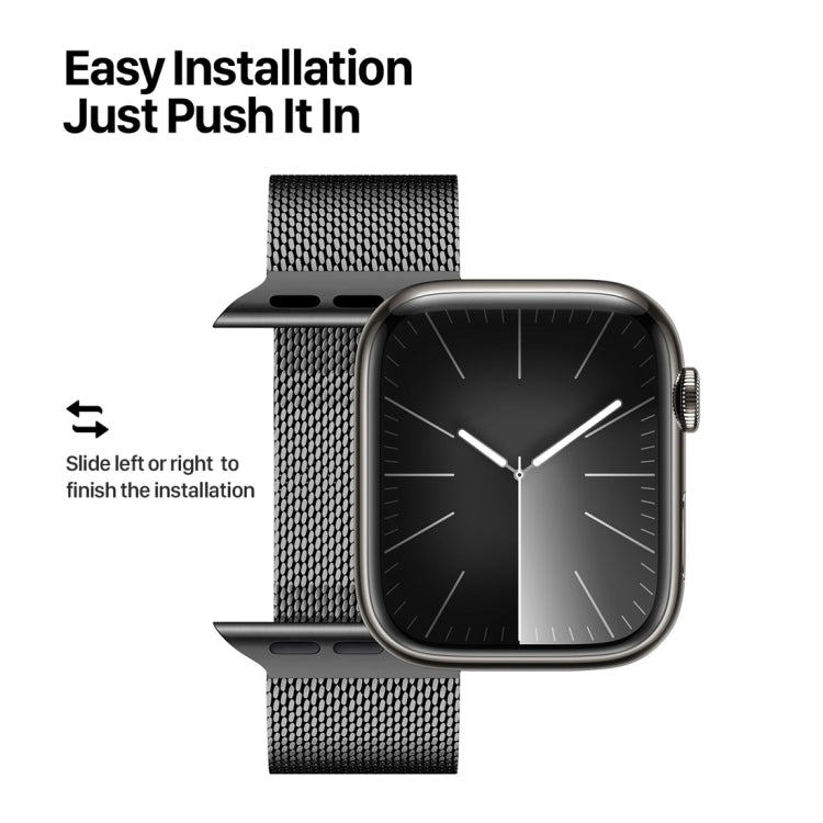 For Apple Watch SE 40mm DUX DUCIS Milanese Pro Series Stainless Steel Watch Band(Black) - Watch Bands by DUX DUCIS | Online Shopping South Africa | PMC Jewellery