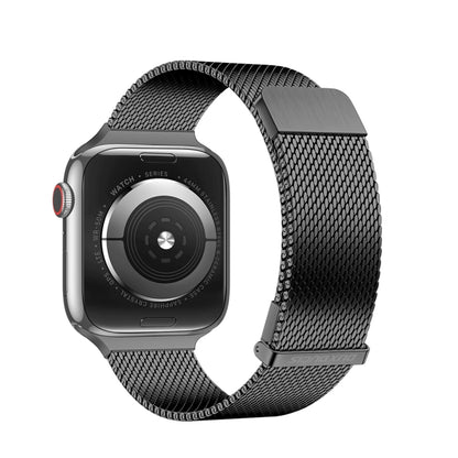 For Apple Watch Series 5 40mm DUX DUCIS Milanese Pro Series Stainless Steel Watch Band(Black) - Watch Bands by DUX DUCIS | Online Shopping South Africa | PMC Jewellery